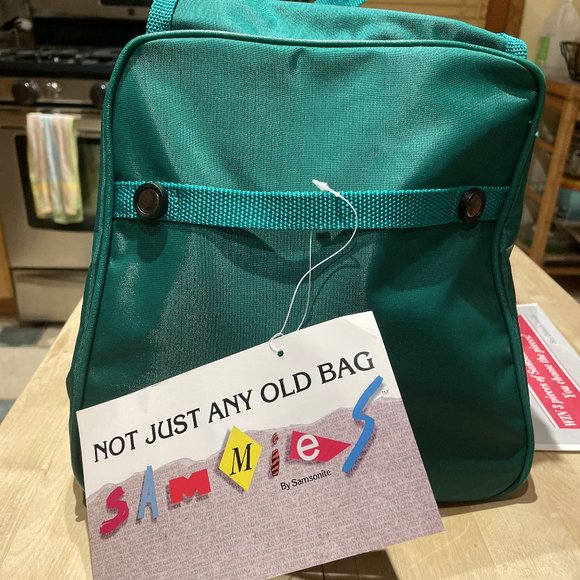 Vintage Sammies by Samsonite Duffel Bag in Green NEW with Tags - Picture 4 of 12